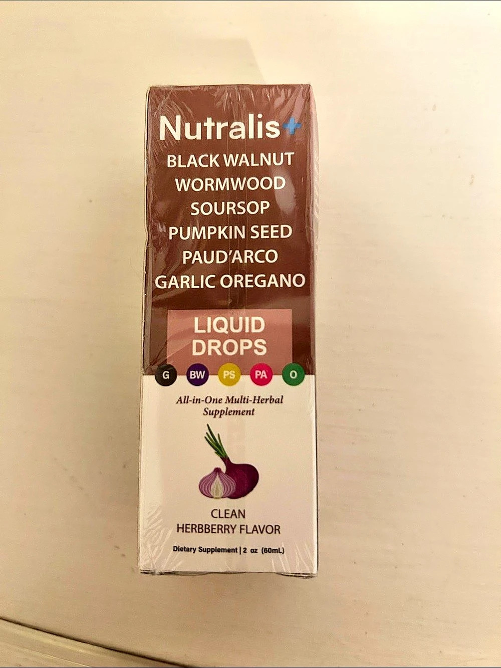 Nutra lis Black Walnut Wormwood Soursop Pumpkin Seed Liquid Drops NWT
